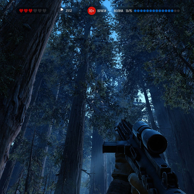 Гигантские деревья на планете Эндор Star Wars: Battlefront (1920x1080px, 546.0Kb)