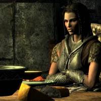 Лидия за столом The Elder Scrolls V: Skyrim (1280x720px, 318.8Kb)