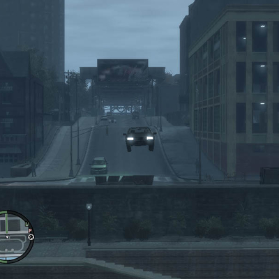 Прыжок на машине с трамплина Grand Theft Auto (800x600px, 57.6Kb)