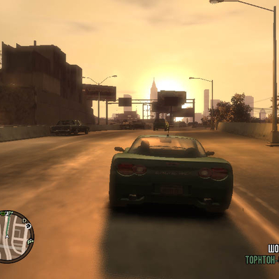 Поездка на Coquette по Шоттлер, Торнтон-стрит Grand Theft Auto (800x600px, 73.8Kb)