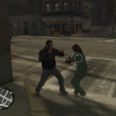 Жестокая драка с медсестрой Grand Theft Auto (800x600px, 59.4Kb)