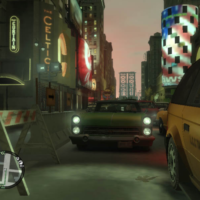 Нико застрял в пробке Grand Theft Auto (800x600px, 82.3Kb)