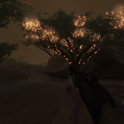 Горящее дерево в Африке Far Cry (1024x768px, 100.5Kb)