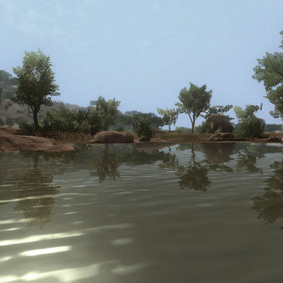 Реалистичные шейдерные отражения в реке Far Cry (1024x768px, 116.0Kb)