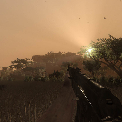 Красивый закат в Африке Far Cry (1024x768px, 98.8Kb)