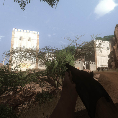 Крепость в Африке Far Cry (1024x768px, 163.5Kb)