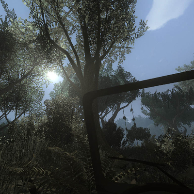 Поездка на джипе через густые джунгли Far Cry (1024x768px, 209.7Kb)