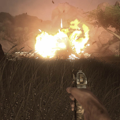 Мощный взрыв Far Cry (1024x768px, 125.2Kb)